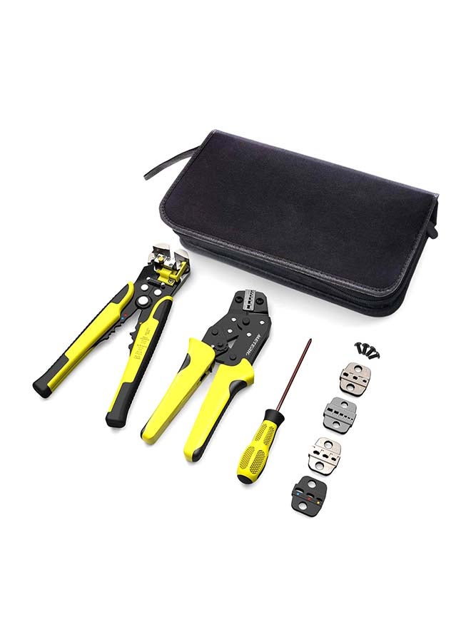 3-Piece 4-In-1 Wire Crimpers Tool Multicolour 28.00x6.00x14.50centimeter