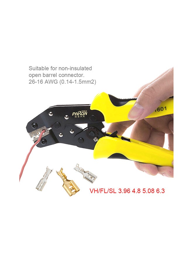 JX-48B Professional Engineering Wire Crimpers Black/Yellow 25.5x2.5x10.5centimeter