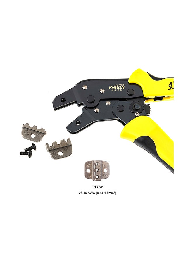 JX-48B Professional Engineering Wire Crimpers Black/Yellow 25.5x2.5x10.5centimeter