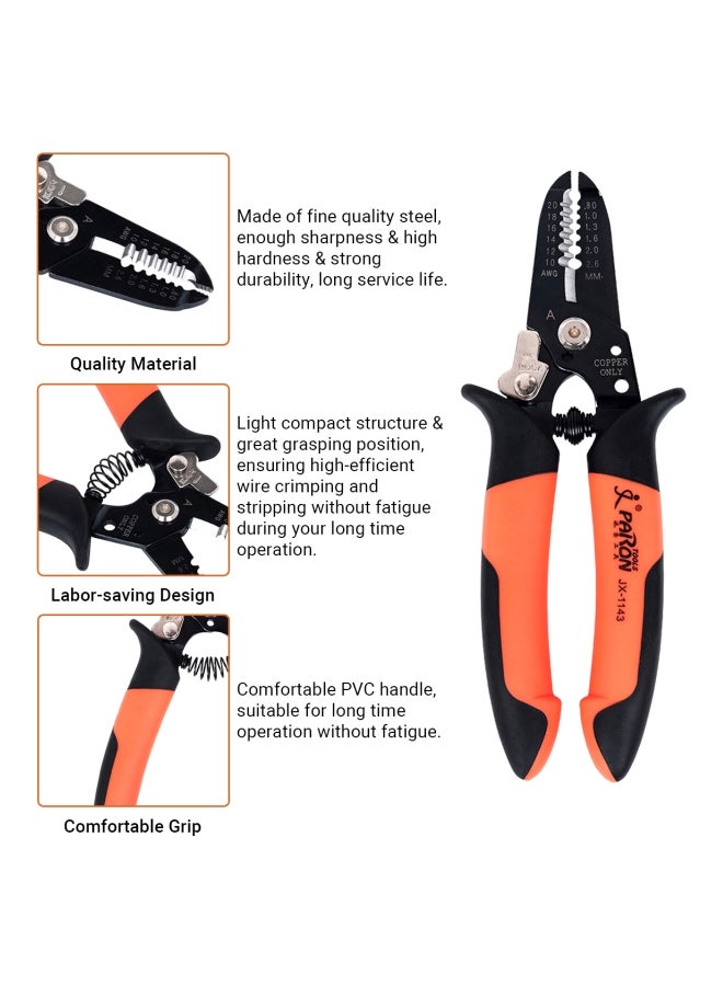 Professional 4 In 1 Wire Crimper Pliers Yellow/Orange/Black