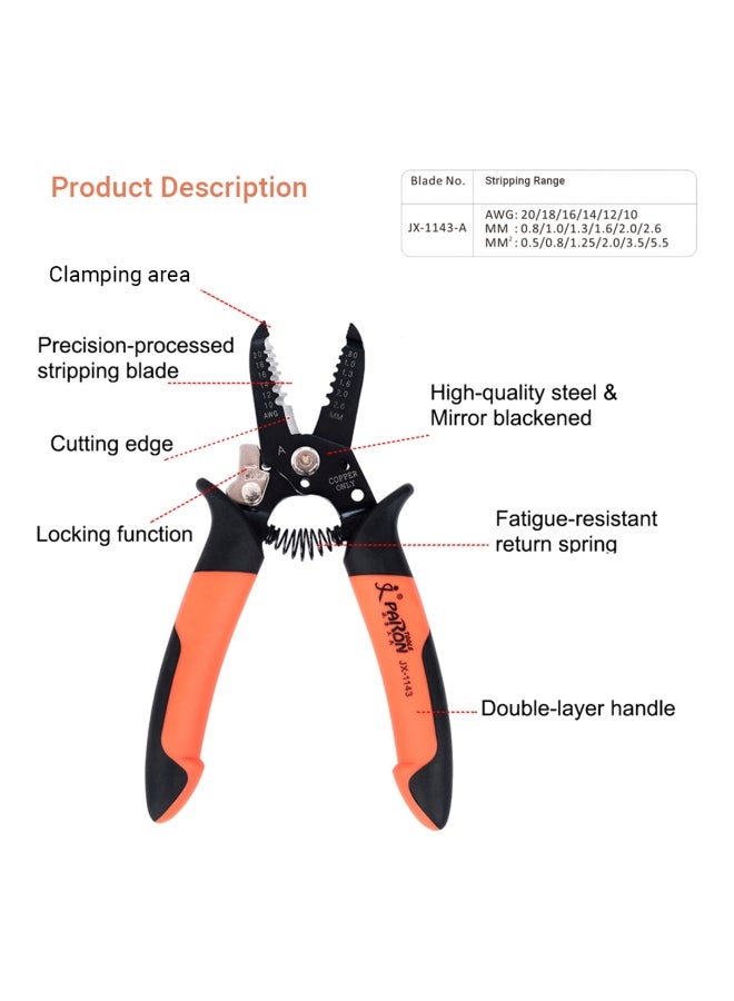 Professional 4 In 1 Wire Crimper Pliers Yellow/Orange/Black