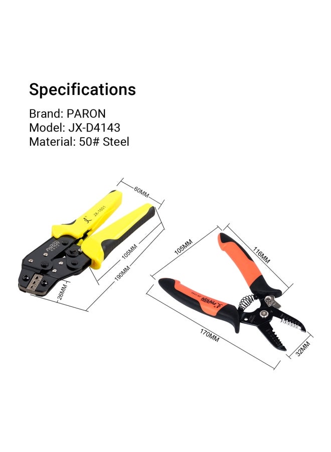 Professional 4 In 1 Wire Crimper Pliers Yellow/Orange/Black