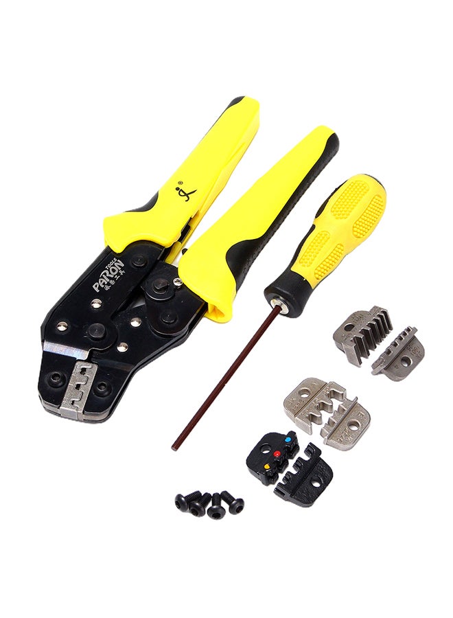 Professional Engineering Crimper Tool Kit Black/Yellow/Silver