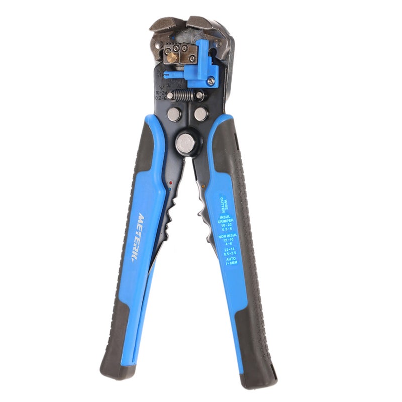 Multifunctional Adjustable Cable Wire Stripper Crimping Tool Blue 28.00 X 1.50 X 12.50cm