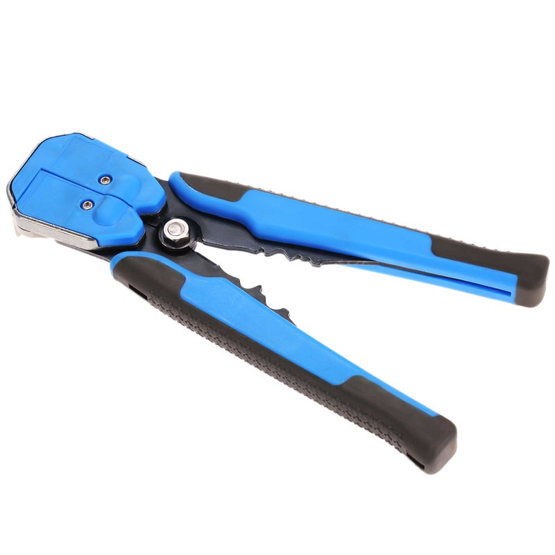 Multifunctional Adjustable Cable Wire Stripper Crimping Tool Blue 28.00 X 1.50 X 12.50cm