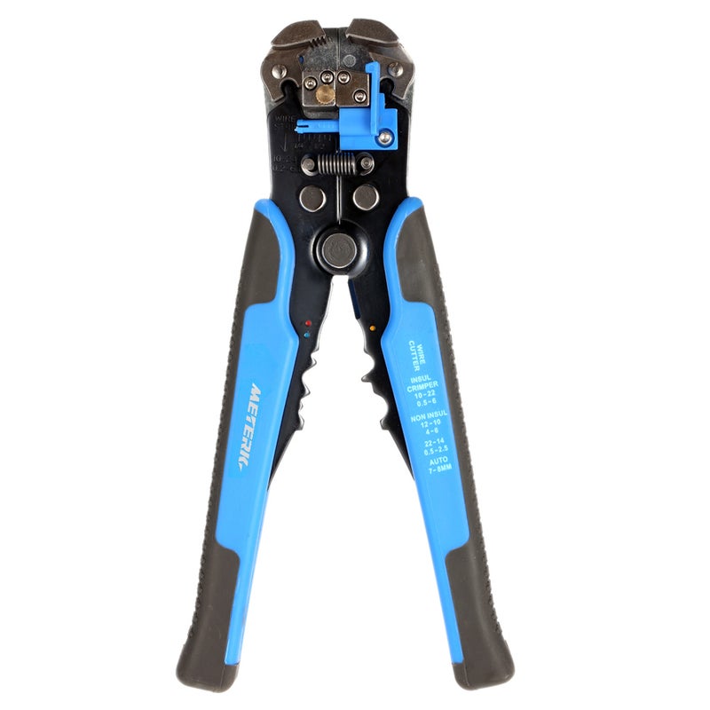 Multifunctional Adjustable Cable Wire Stripper Crimping Tool Blue 28.00 X 1.50 X 12.50cm