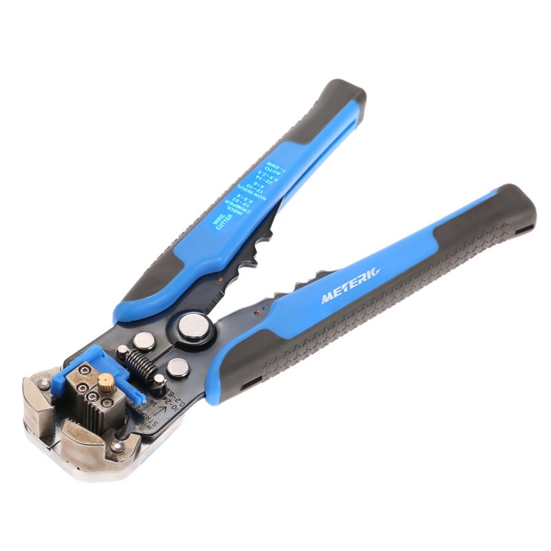 Multifunctional Adjustable Cable Wire Stripper Crimping Tool Blue 28.00 X 1.50 X 12.50cm