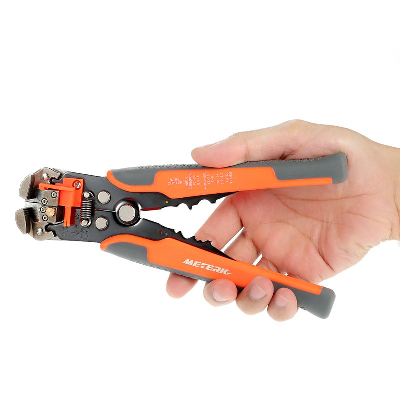 Multifunctional Adjustable Cable Wire Stripper Crimping Tool Red 28.00 X 1.50 X 12.50cm