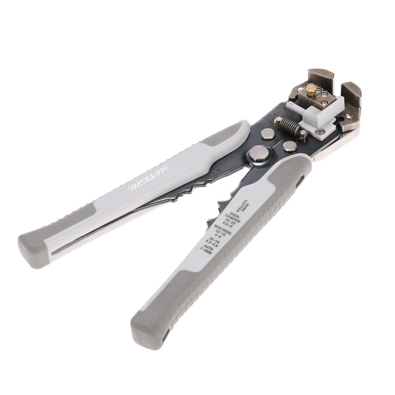 Multifunctional Adjustable Cable Wire Stripper Crimping Tool Grey 28.00 X 1.50 X 12.50cm