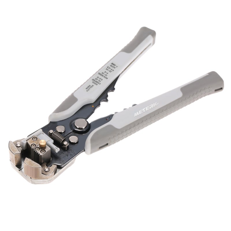 Multifunctional Adjustable Cable Wire Stripper Crimping Tool Grey 28.00 X 1.50 X 12.50cm