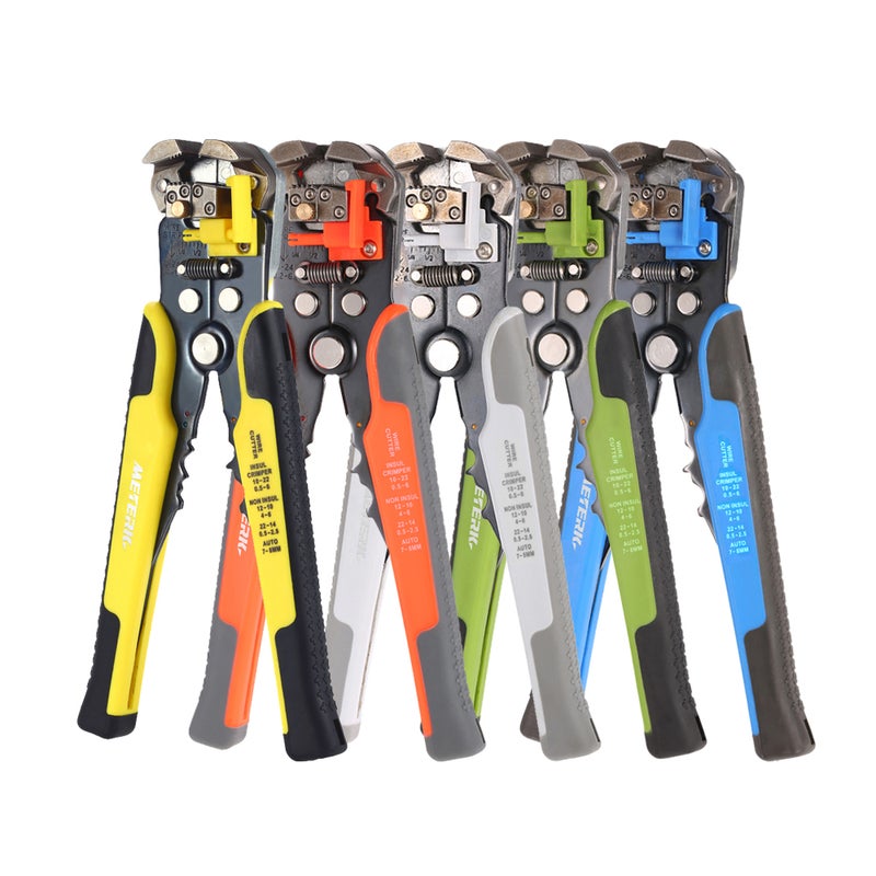 Multifunctional Adjustable Cable Wire Stripper Crimping Tool Grey 28.00 X 1.50 X 12.50cm