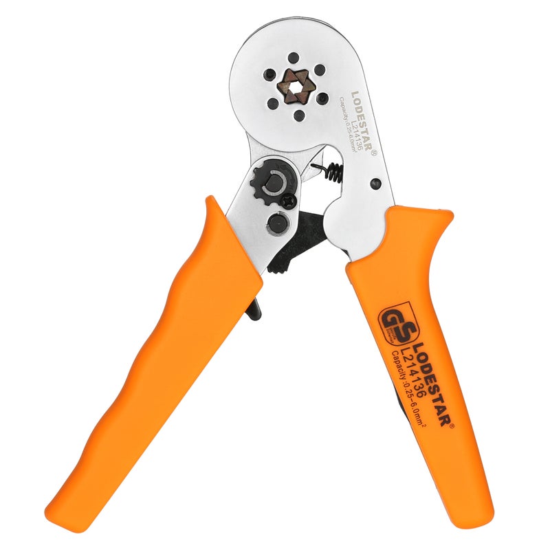 Professional Wire Press Pliers Crimping Tool Orange/Silver 25 x 2.40 x 10.20cm