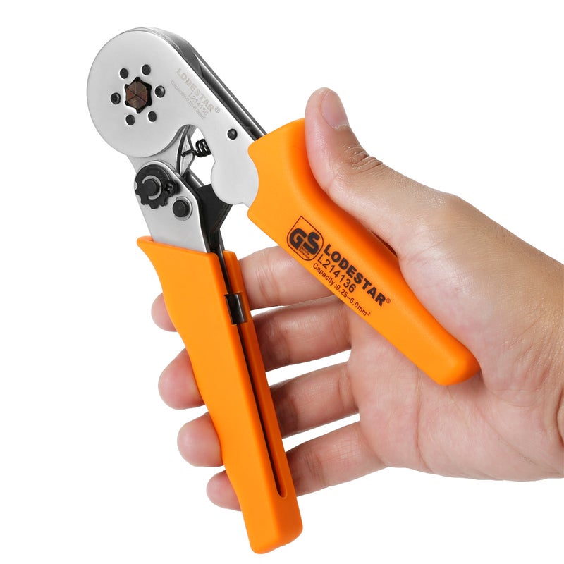 Professional Wire Press Pliers Crimping Tool Orange/Silver 25 x 2.40 x 10.20cm