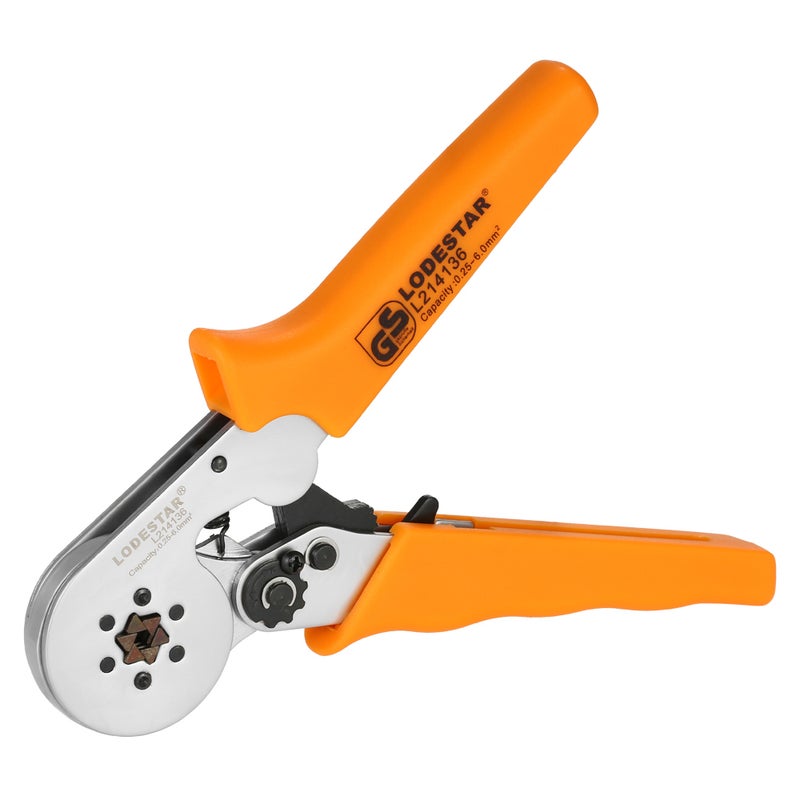 Professional Wire Press Pliers Crimping Tool Orange/Silver 25 x 2.40 x 10.20cm