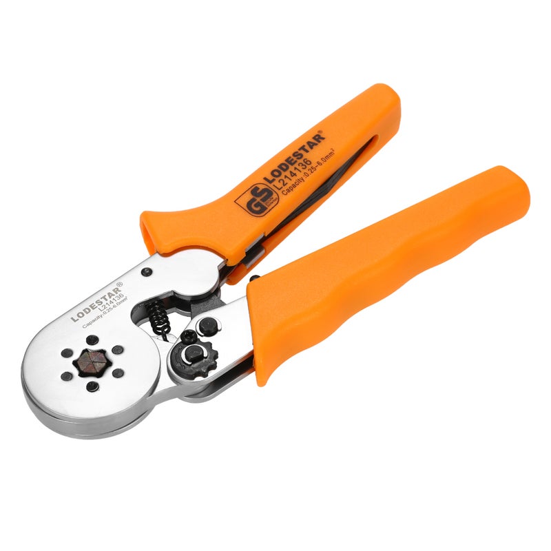 Professional Wire Press Pliers Crimping Tool Orange/Silver 25 x 2.40 x 10.20cm