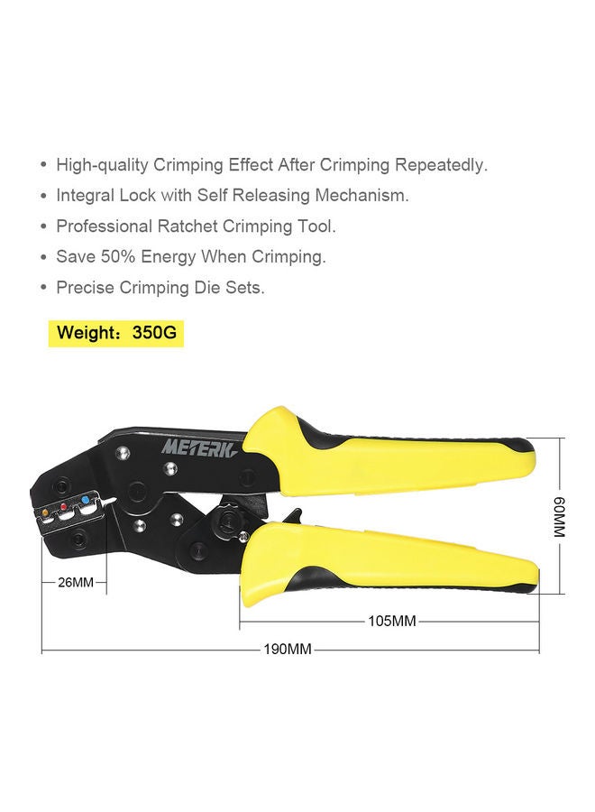 Professional Wire Crimper multicolour 25.5 x 2.5 x 10.5cm