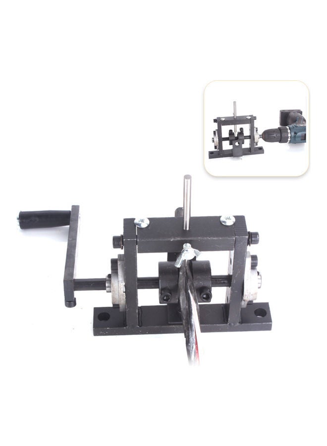 Electric Drill Dual-Purpose Wire Stripping Machine Black/Silver 18x4x13cm