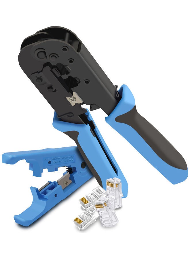 All In One Crimping Tool Set Black/Blue 0.4kg