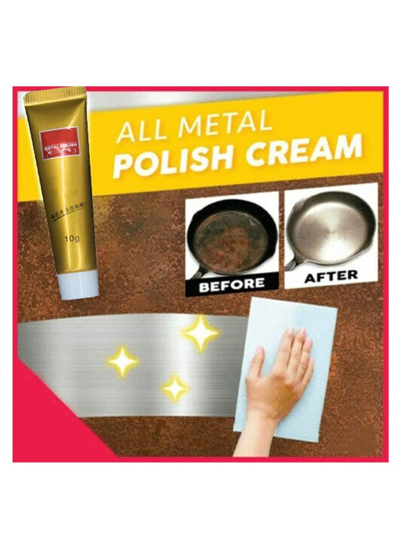 SYOSI, Instashine Metal Polishing Cream, Metal Rust Removal Cream, Jewelry Cleaner, Polishing Cleaning Cream, Multifunction Rust Remover