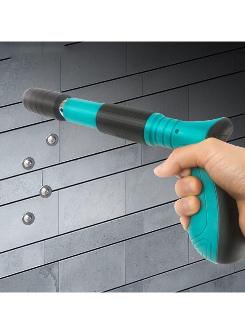 Steel Nails Gun Tool, Nail Shooting Machine with 40 Round Nails for Penetrate Concrete Wall, Mini Nail Gun Water and Electricity Or Elevator Cable Ducts Can Be Installed, Decorate Home Tools.