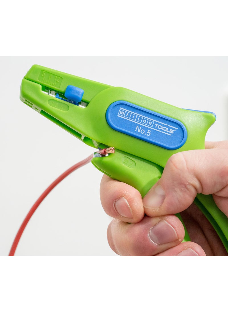 Stripper No. 5 Green Line, Sustainable Raw Materials, Automatic Wire Stripper From 0.2 - 6.0 mm²