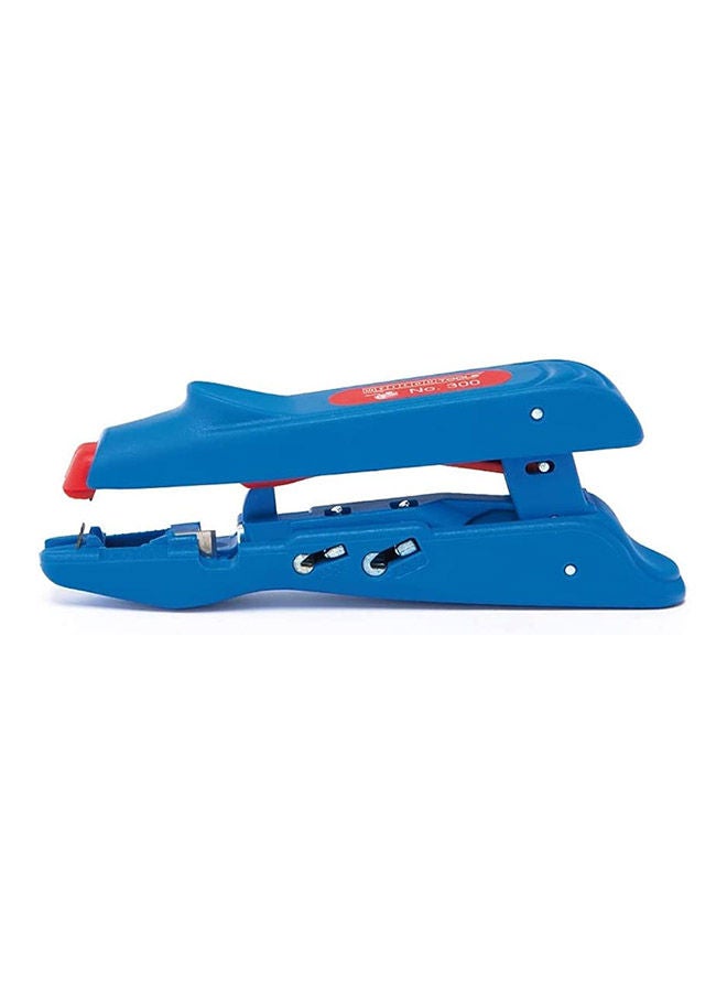 Weicon Duo Crimp No. 300 | 3 in 1 Stripping & Crimping Tool, Stripping Pliers With Crimping Function For Wire end Ferrules 0.5 - 6 mm² Stripping Tool with side cutter | TUEV | Blue and Red