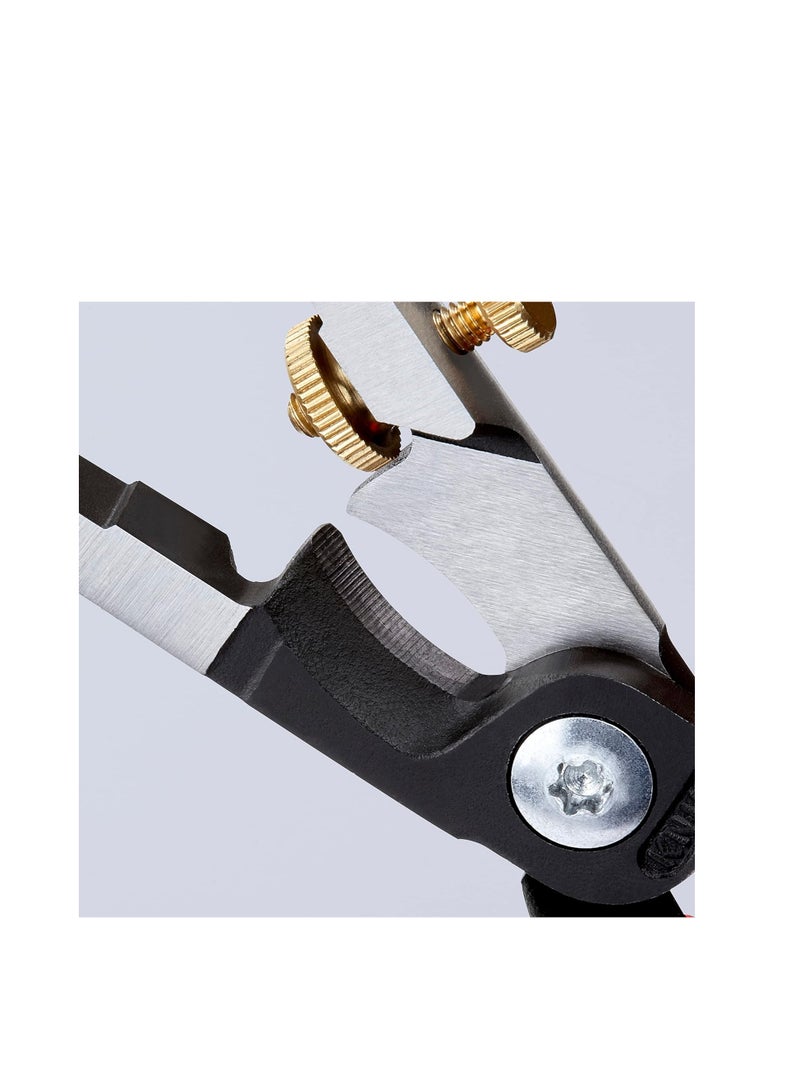 Insulation Strippers With Cable Shears Black With Multi Component Grips 180 Mm