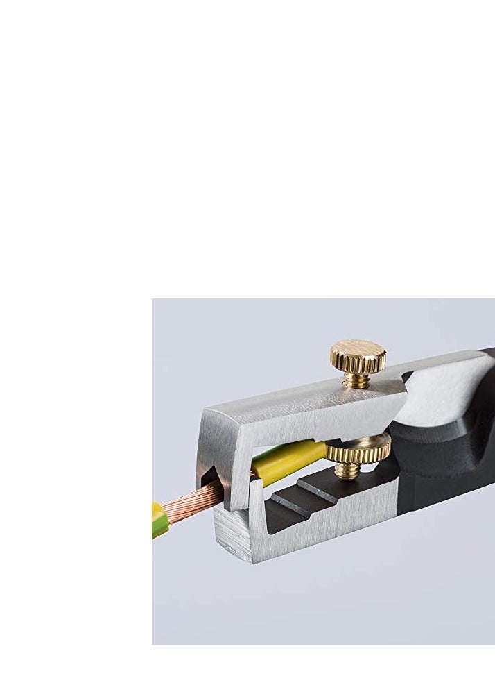Insulation Strippers With Cable Shears Black With Multi Component Grips 180 Mm