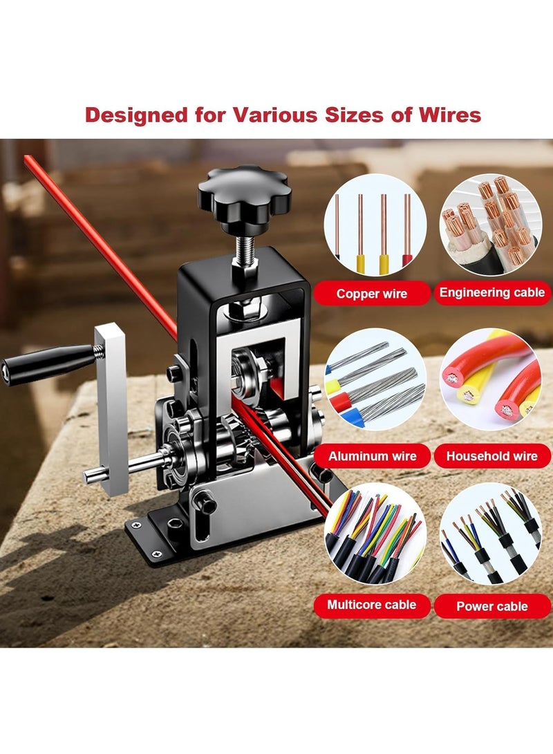 Manual Wire Stripping Machine, Gauge Wire 0.06-1 inches, Scrapping Copper Wire Peeler Machine, Drill Powered Hand Crank Wire Stripper Tool for Scrap Copper Recycling, Manual Wire Stripping Made Easy