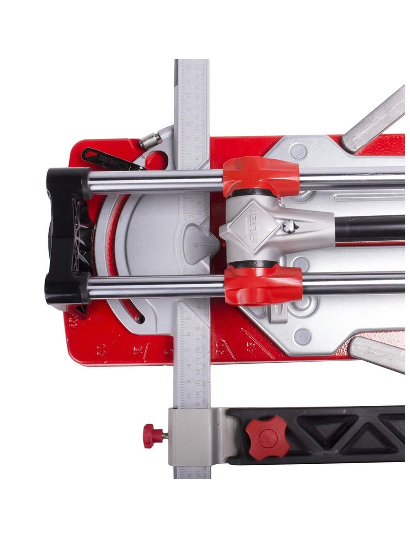 Manual Tile Cutter Ideal for Diagonal Cuts with Highly Accurate Swivel Bracket