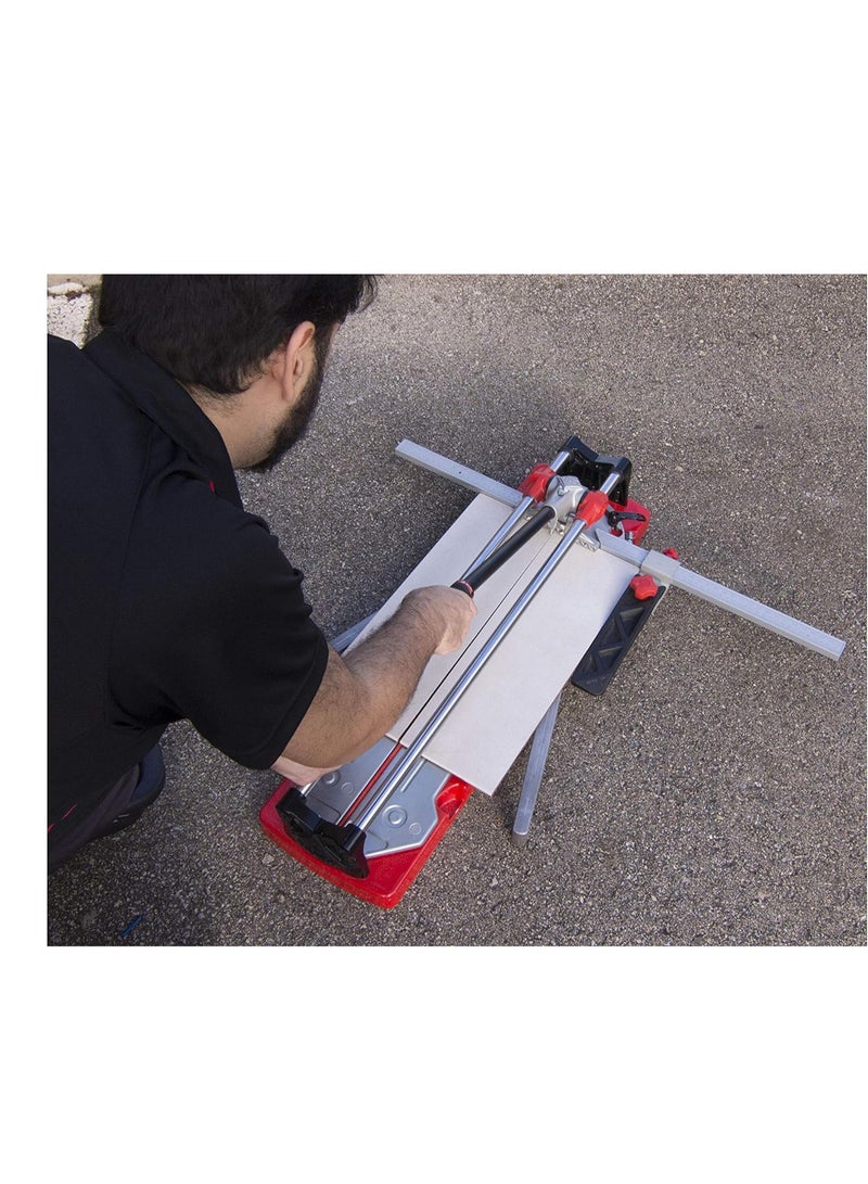 Manual Tile Cutter Ideal for Diagonal Cuts with Highly Accurate Swivel Bracket