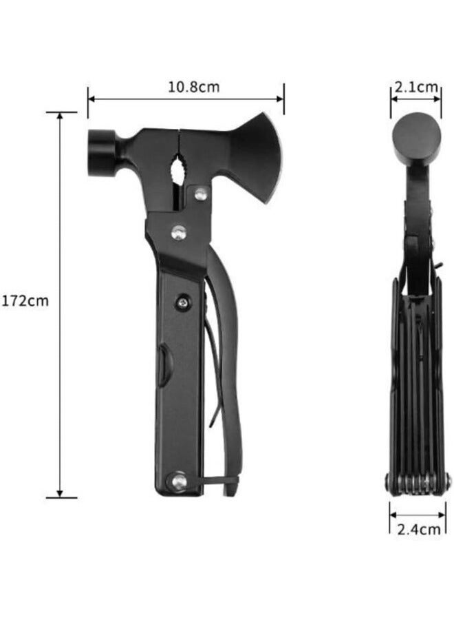 Multi Tool Survival Gear Hammer With Axe Military Grade Tactical Camping Accessories