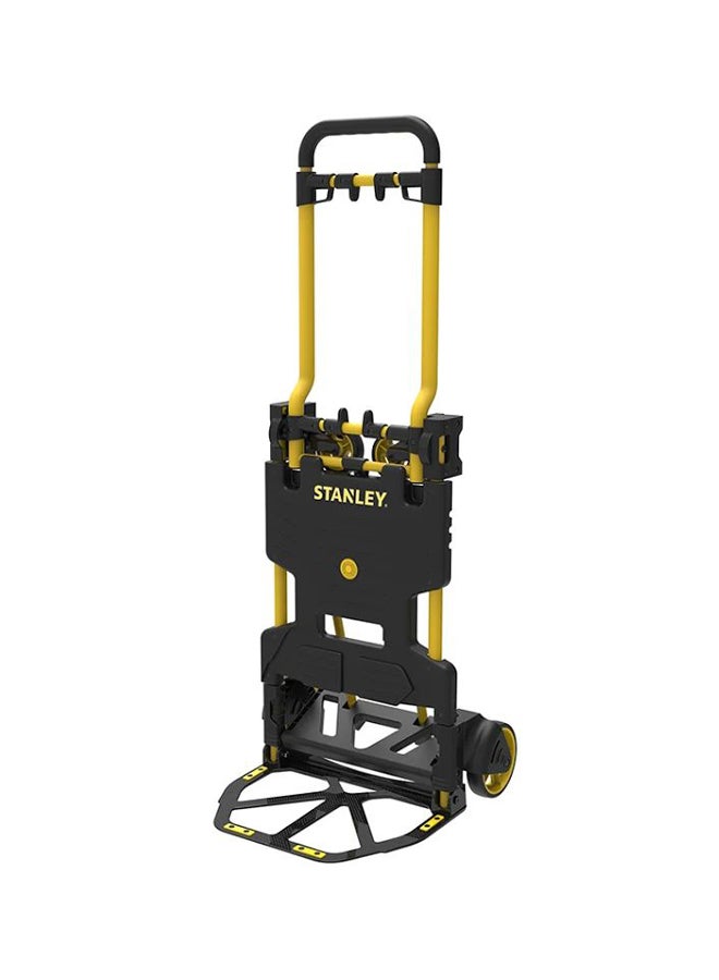 2-In-1 Folding Hand Truck Black/Yellow 44x49x98cm