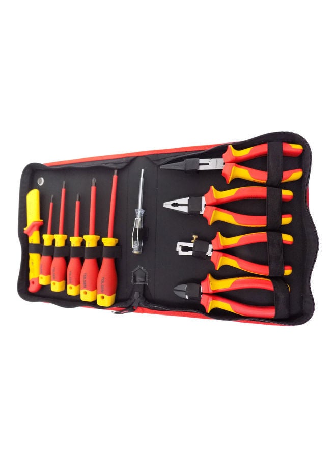 11-Piece Insulated Hand Tools Set Red