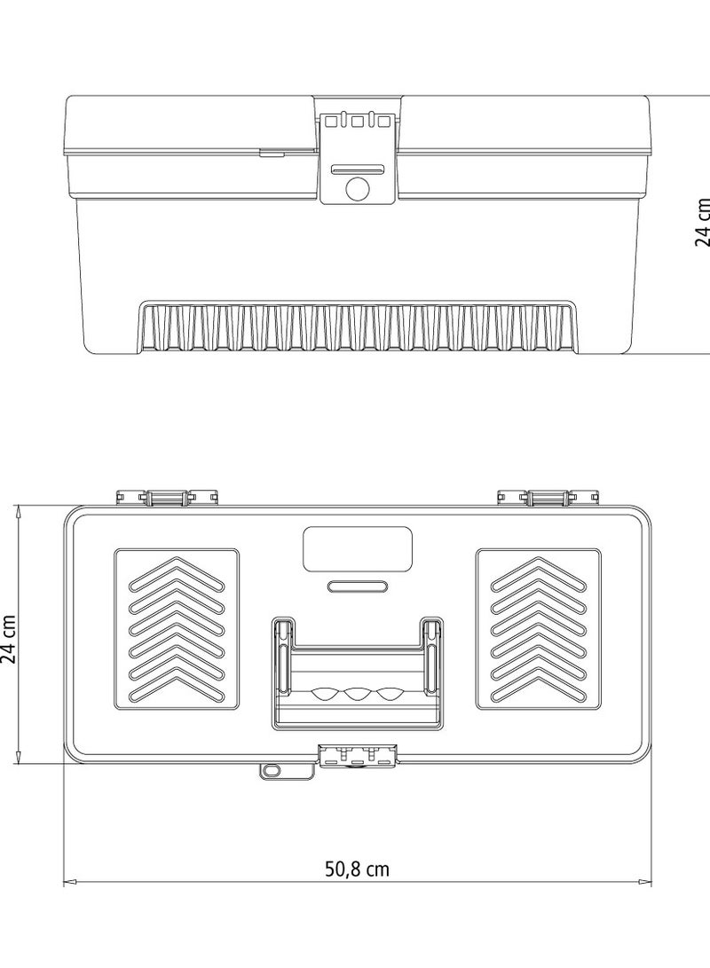 Tramontina Plastic Tool Box 20 inches