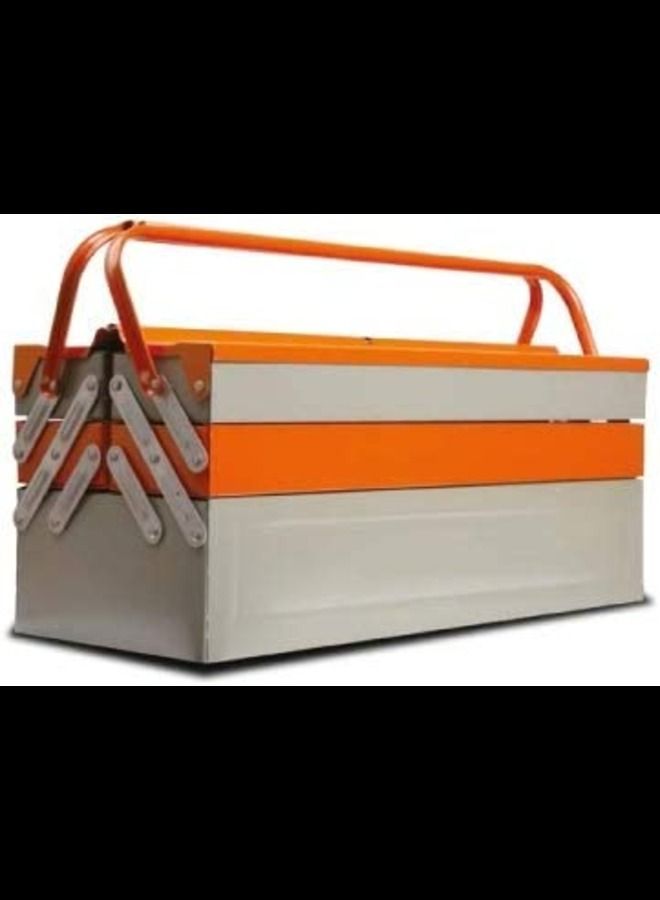 Metal Tool Box Tray, Orange - 21 inch