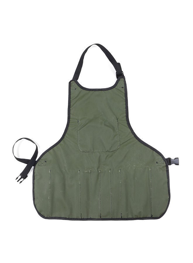 Waterproof Canvas Apron Tools Bag Dark Green/Black 0.23kg