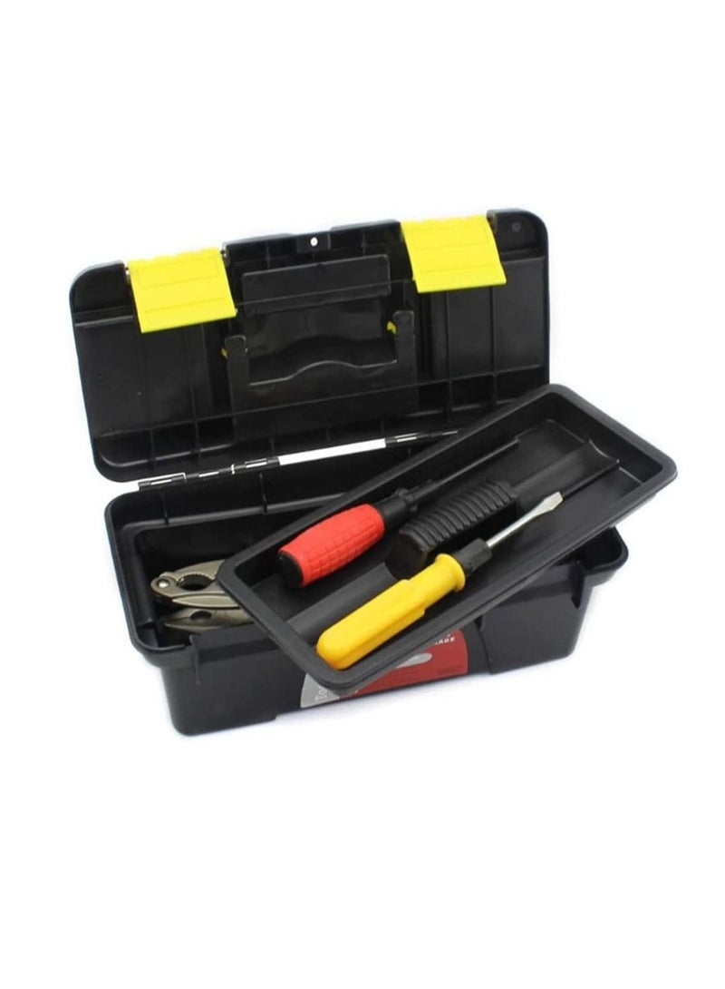 Tool Box Plastic Tool Box with Removable Tool Tray Organizer 7PEC Set