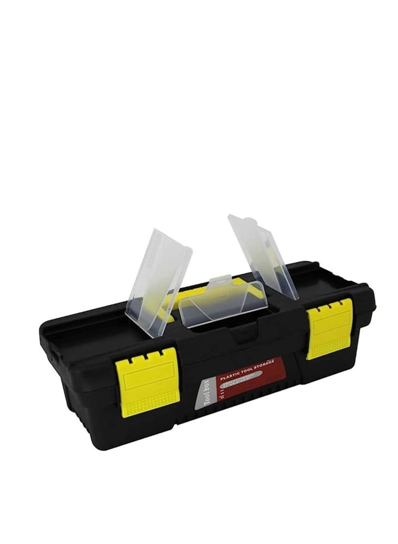 Tool Box Plastic Tool Box with Removable Tool Tray Organizer 7PEC Set