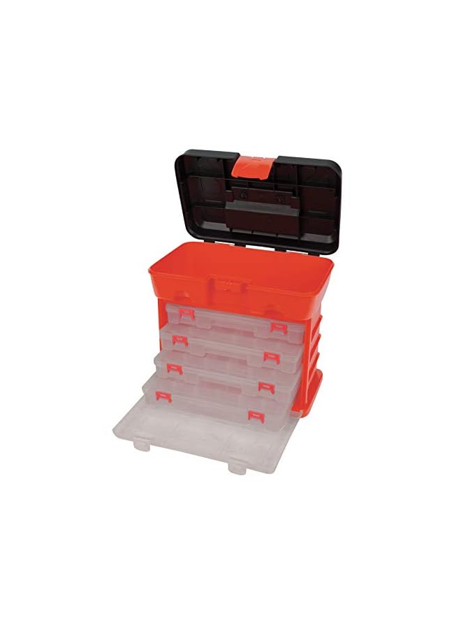 Tool W54042 Plastic Rack System Tool Box with 4 Organizers