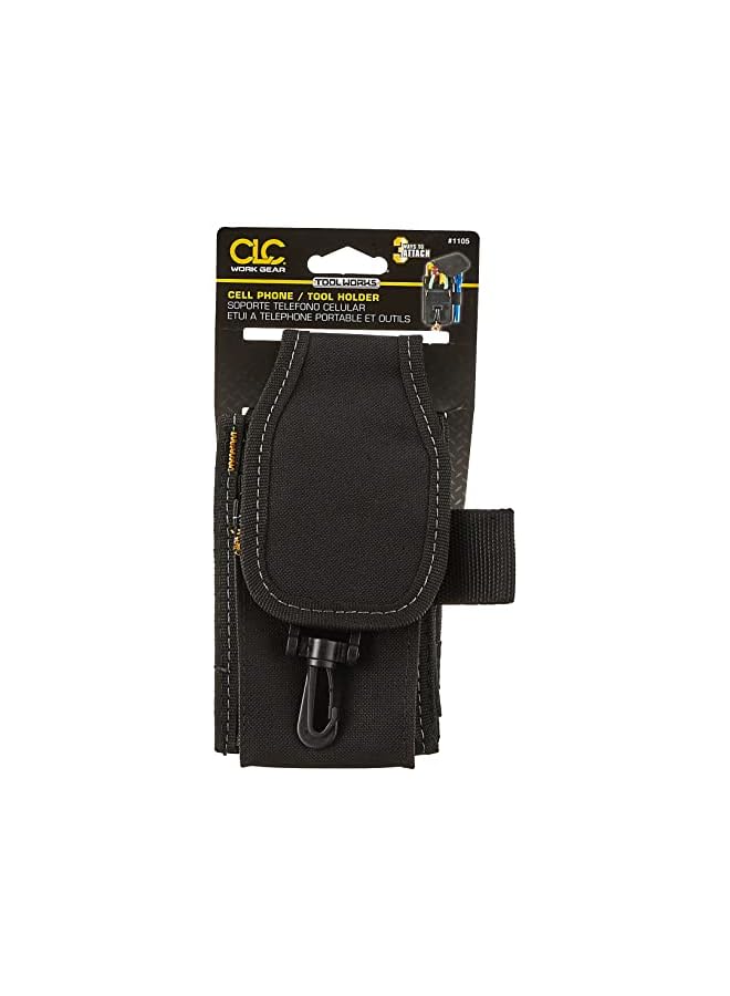 CUStom Leathercraft 1105 Cell Phone/Tool Holder, 5 Pocket,Black