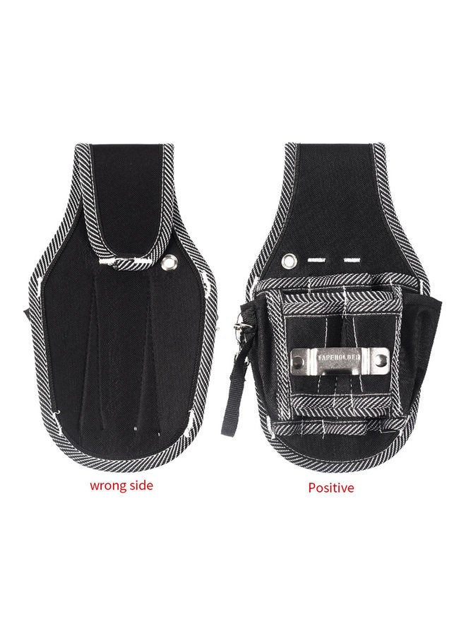 9-Sleeve Waist Pocket Tool Bag Black 2x14.5cm