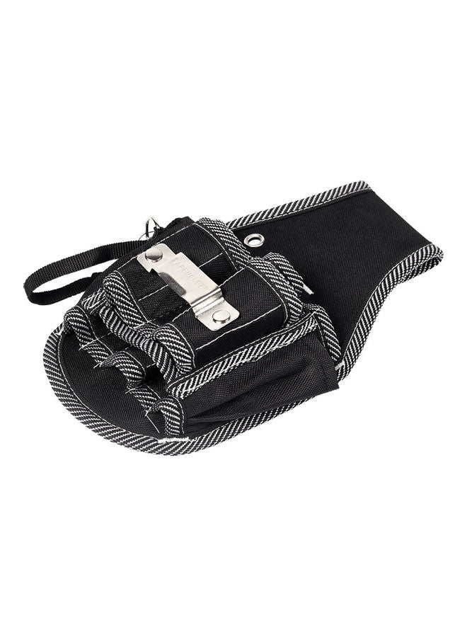 9-Sleeve Waist Pocket Tool Bag Black 2x14.5cm