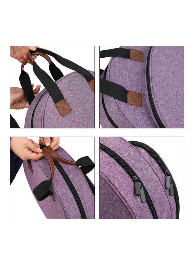 Portable Embroidery Storage Bag Purple/Black