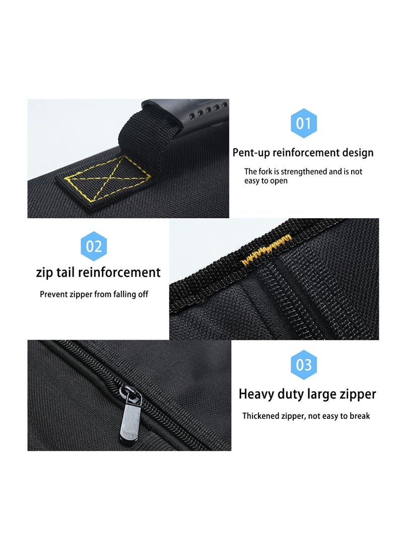 13 Pockets Tool Roll Wrench Roll Pouch, Tarp Wrench Roll Organizer, Portable Tool Pouch for Electrician, Plumber, Carpenter, or Mechanic