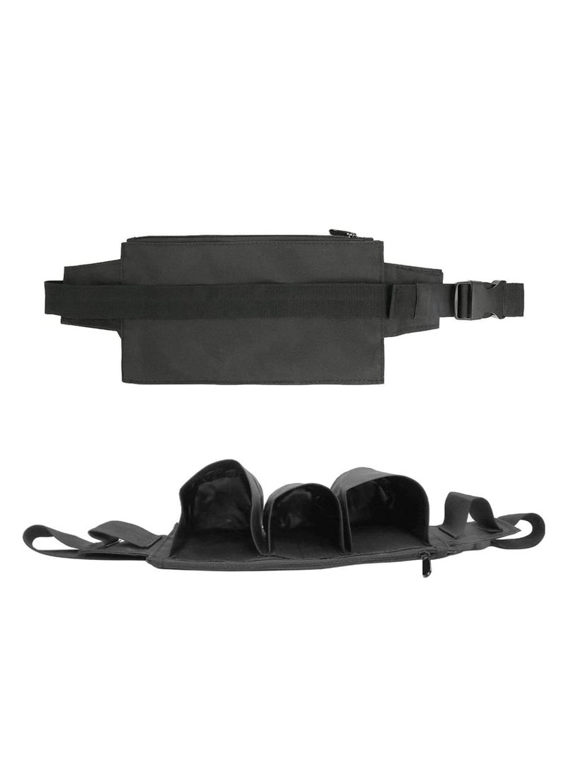 Waist Tools Bag Adjustable Tool Pouch with Tightness Zipper Seal Buckle Design for Holding Various Cleaning or Gardening Tools Waterproof Oxford Cloth Cleaner's Bag