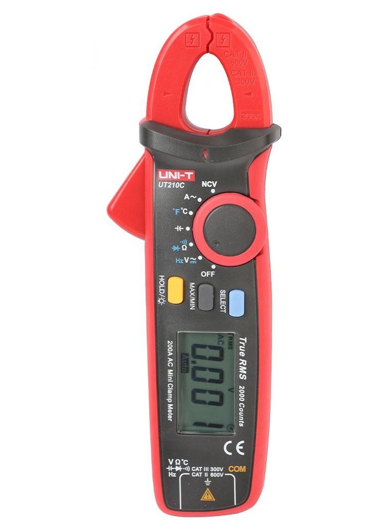 Auto Range 200A AC Mini True RMS Clamp Meter