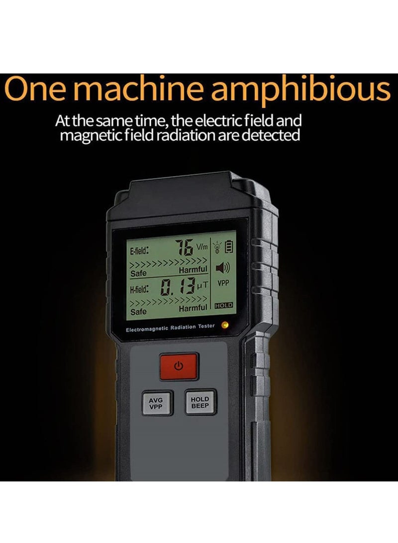 Portable Geiger Counter Nuclear Radiation Detector, Digital Dosimeter Monitor with High Sensitivity and Alarm, Nuclear Radiation Detection Device