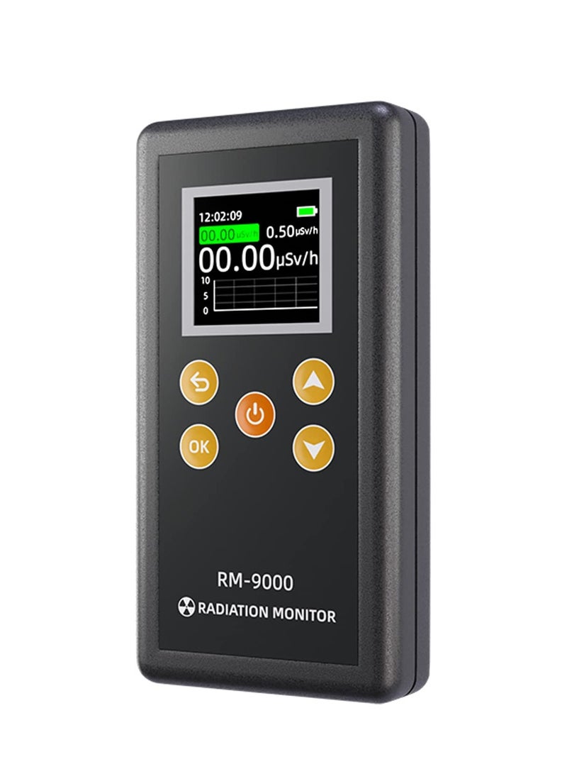 Handheld Geiger Counter Nuclear Radiation Detector, High Accuracy Beta Gamma X-ray Nuclear Radiation Dosimeter, Portable Radiation Monitor with LCD Display