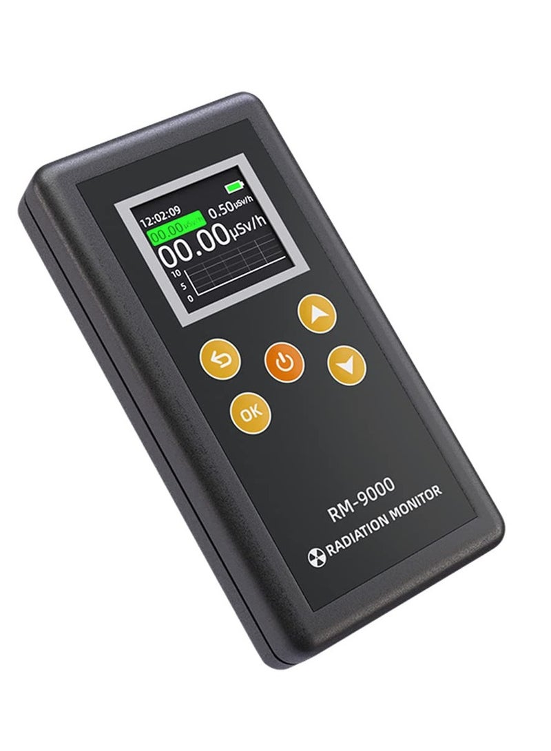 Handheld Geiger Counter Nuclear Radiation Detector, High Accuracy Beta Gamma X-ray Nuclear Radiation Dosimeter, Portable Radiation Monitor with LCD Display